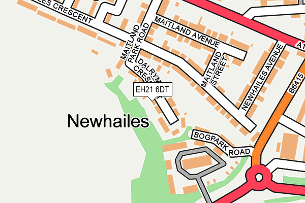 EH21 6DT map - OS OpenMap – Local (Ordnance Survey) EH21 6DT map - OS OpenMap – Local (Ordnance Survey)
