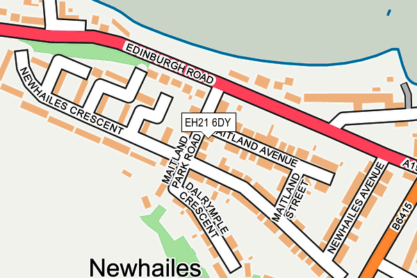 EH21 6DY map - OS OpenMap – Local (Ordnance Survey) EH21 6DY map - OS OpenMap – Local (Ordnance Survey)