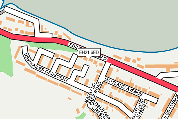 EH21 6ED map - OS OpenMap – Local (Ordnance Survey) EH21 6ED map - OS OpenMap – Local (Ordnance Survey)