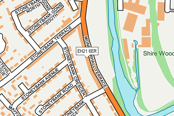 EH21 6ER map - OS OpenMap – Local (Ordnance Survey) EH21 6ER map - OS OpenMap – Local (Ordnance Survey)