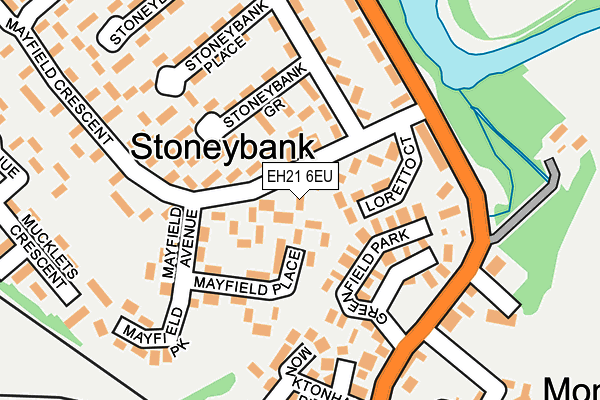 EH21 6EU map - OS OpenMap – Local (Ordnance Survey) EH21 6EU map - OS OpenMap – Local (Ordnance Survey)