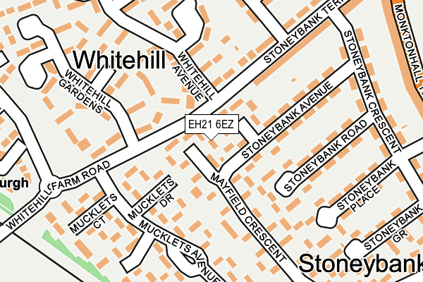 EH21 6EZ map - OS OpenMap – Local (Ordnance Survey) EH21 6EZ map - OS OpenMap – Local (Ordnance Survey)