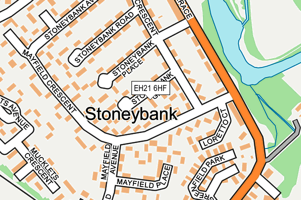EH21 6HF map - OS OpenMap – Local (Ordnance Survey) EH21 6HF map - OS OpenMap – Local (Ordnance Survey)