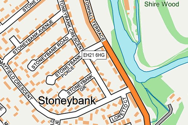 EH21 6HG map - OS OpenMap – Local (Ordnance Survey) EH21 6HG map - OS OpenMap – Local (Ordnance Survey)