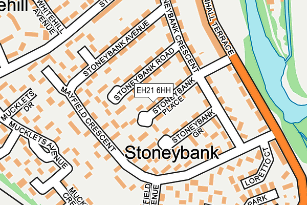 EH21 6HH map - OS OpenMap – Local (Ordnance Survey) EH21 6HH map - OS OpenMap – Local (Ordnance Survey)
