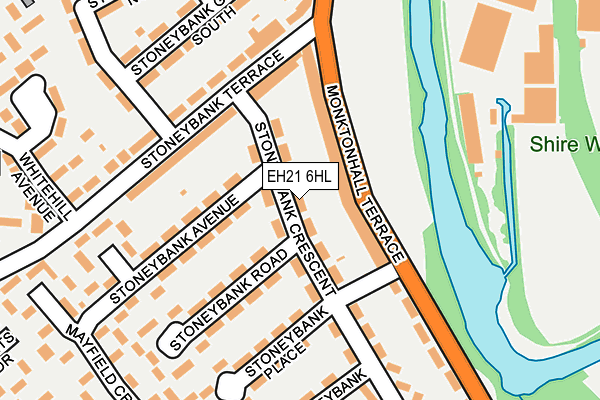 EH21 6HL map - OS OpenMap – Local (Ordnance Survey) EH21 6HL map - OS OpenMap – Local (Ordnance Survey)