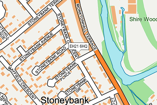 EH21 6HQ map - OS OpenMap – Local (Ordnance Survey) EH21 6HQ map - OS OpenMap – Local (Ordnance Survey)