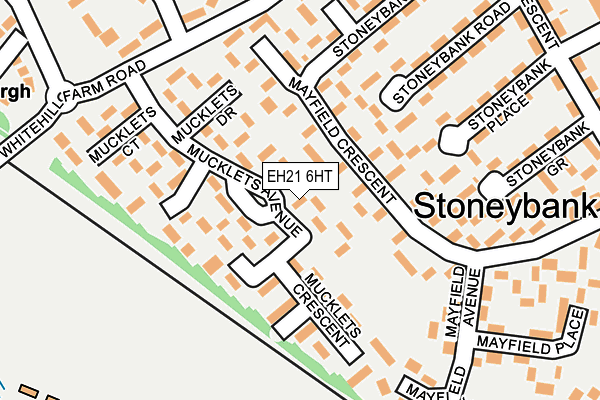 EH21 6HT map - OS OpenMap – Local (Ordnance Survey) EH21 6HT map - OS OpenMap – Local (Ordnance Survey)