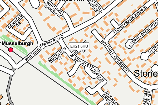 EH21 6HU map - OS OpenMap – Local (Ordnance Survey) EH21 6HU map - OS OpenMap – Local (Ordnance Survey)