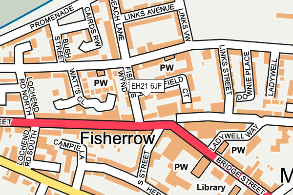 EH21 6JF map - OS OpenMap – Local (Ordnance Survey) EH21 6JF map - OS OpenMap – Local (Ordnance Survey)