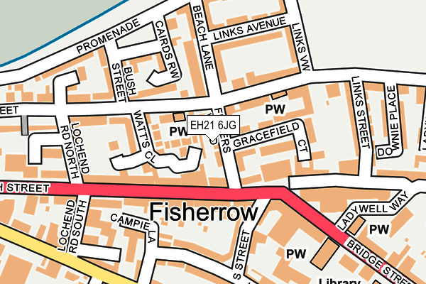 EH21 6JG map - OS OpenMap – Local (Ordnance Survey) EH21 6JG map - OS OpenMap – Local (Ordnance Survey)