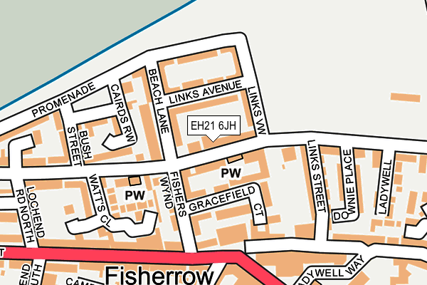 EH21 6JH map - OS OpenMap – Local (Ordnance Survey) EH21 6JH map - OS OpenMap – Local (Ordnance Survey)