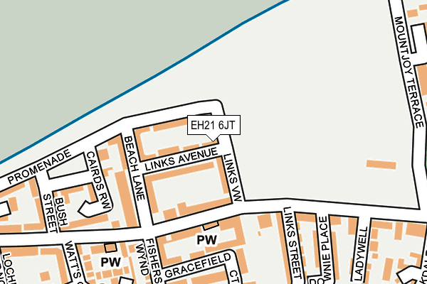 EH21 6JT map - OS OpenMap – Local (Ordnance Survey) EH21 6JT map - OS OpenMap – Local (Ordnance Survey)