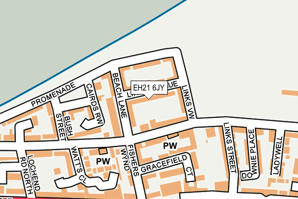 EH21 6JY map - OS OpenMap – Local (Ordnance Survey) EH21 6JY map - OS OpenMap – Local (Ordnance Survey)