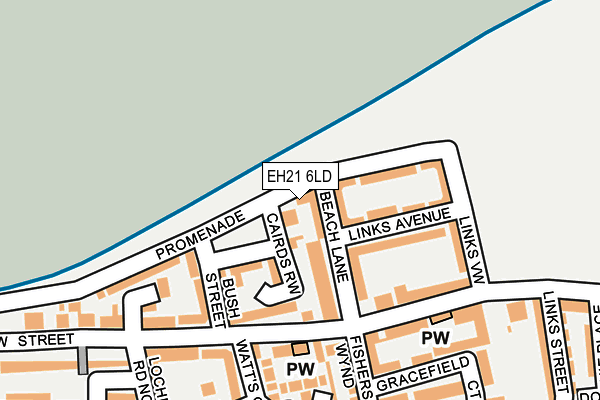 EH21 6LD map - OS OpenMap – Local (Ordnance Survey) EH21 6LD map - OS OpenMap – Local (Ordnance Survey)