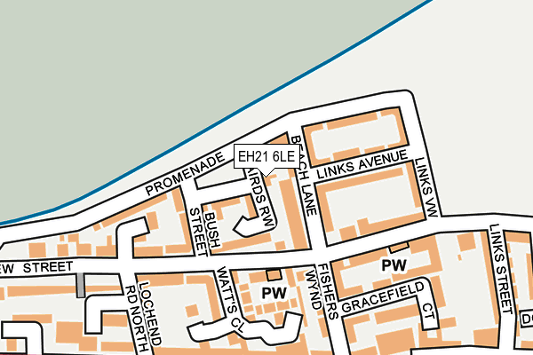 EH21 6LE map - OS OpenMap – Local (Ordnance Survey) EH21 6LE map - OS OpenMap – Local (Ordnance Survey)