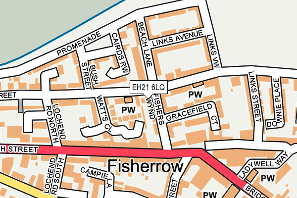 EH21 6LQ map - OS OpenMap – Local (Ordnance Survey) EH21 6LQ map - OS OpenMap – Local (Ordnance Survey)