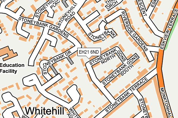 EH21 6ND map - OS OpenMap – Local (Ordnance Survey) EH21 6ND map - OS OpenMap – Local (Ordnance Survey)