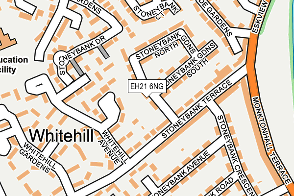 EH21 6NG map - OS OpenMap – Local (Ordnance Survey) EH21 6NG map - OS OpenMap – Local (Ordnance Survey)