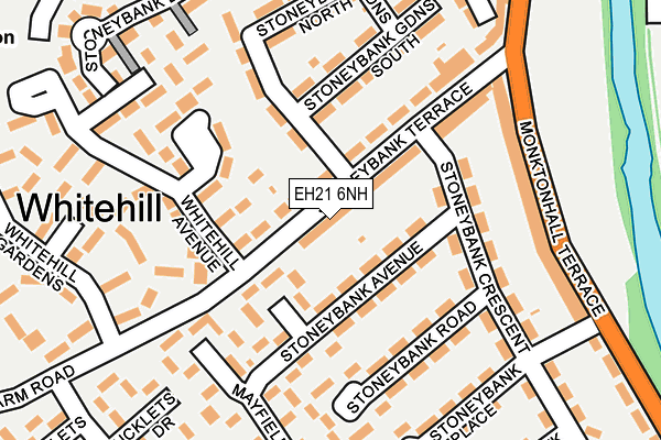 EH21 6NH map - OS OpenMap – Local (Ordnance Survey) EH21 6NH map - OS OpenMap – Local (Ordnance Survey)