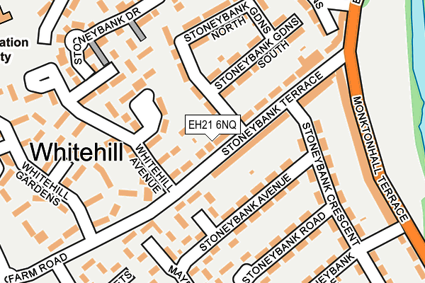 EH21 6NQ map - OS OpenMap – Local (Ordnance Survey) EH21 6NQ map - OS OpenMap – Local (Ordnance Survey)