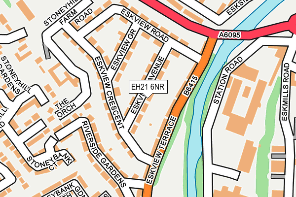 EH21 6NR map - OS OpenMap – Local (Ordnance Survey) EH21 6NR map - OS OpenMap – Local (Ordnance Survey)