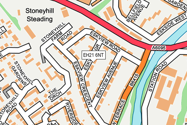 EH21 6NT map - OS OpenMap – Local (Ordnance Survey) EH21 6NT map - OS OpenMap – Local (Ordnance Survey)