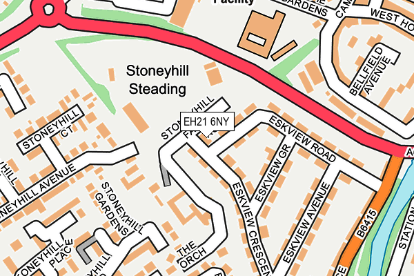 EH21 6NY map - OS OpenMap – Local (Ordnance Survey) EH21 6NY map - OS OpenMap – Local (Ordnance Survey)
