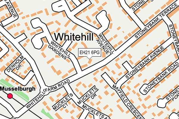 EH21 6PG map - OS OpenMap – Local (Ordnance Survey) EH21 6PG map - OS OpenMap – Local (Ordnance Survey)