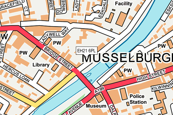 EH21 6PL map - OS OpenMap – Local (Ordnance Survey) EH21 6PL map - OS OpenMap – Local (Ordnance Survey)