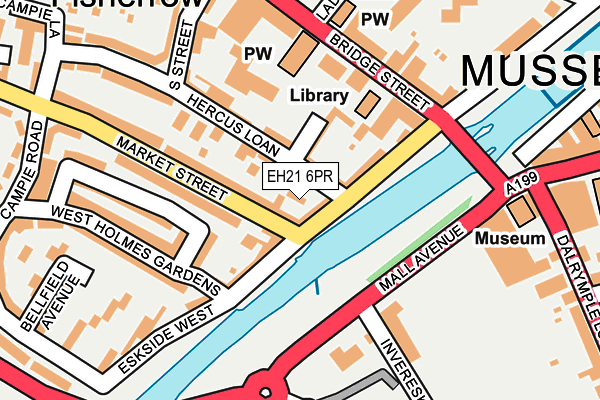 EH21 6PR map - OS OpenMap – Local (Ordnance Survey) EH21 6PR map - OS OpenMap – Local (Ordnance Survey)