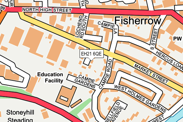 EH21 6QE map - OS OpenMap – Local (Ordnance Survey) EH21 6QE map - OS OpenMap – Local (Ordnance Survey)