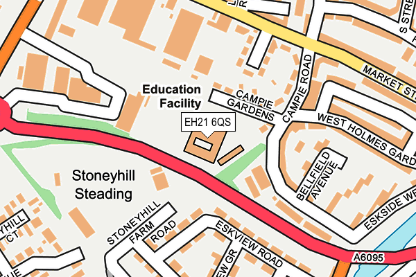 EH21 6QS map - OS OpenMap – Local (Ordnance Survey) EH21 6QS map - OS OpenMap – Local (Ordnance Survey)