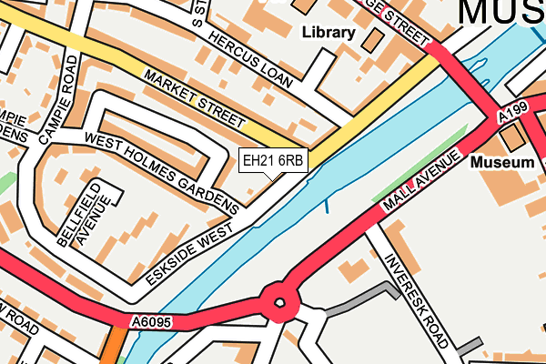 EH21 6RB map - OS OpenMap – Local (Ordnance Survey) EH21 6RB map - OS OpenMap – Local (Ordnance Survey)