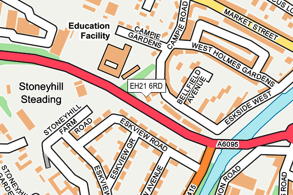 EH21 6RD map - OS OpenMap – Local (Ordnance Survey) EH21 6RD map - OS OpenMap – Local (Ordnance Survey)