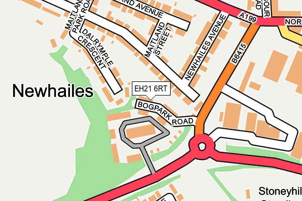 EH21 6RT map - OS OpenMap – Local (Ordnance Survey) EH21 6RT map - OS OpenMap – Local (Ordnance Survey)
