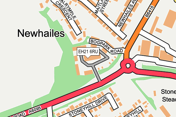EH21 6RU map - OS OpenMap – Local (Ordnance Survey) EH21 6RU map - OS OpenMap – Local (Ordnance Survey)