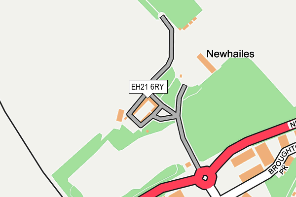 EH21 6RY map - OS OpenMap – Local (Ordnance Survey) EH21 6RY map - OS OpenMap – Local (Ordnance Survey)