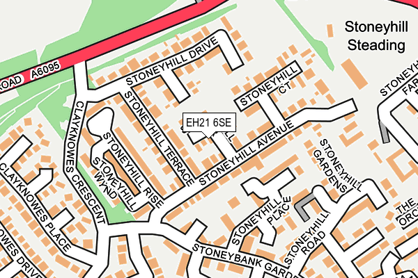 EH21 6SE map - OS OpenMap – Local (Ordnance Survey) EH21 6SE map - OS OpenMap – Local (Ordnance Survey)