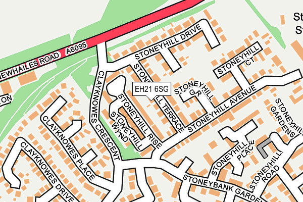 EH21 6SG map - OS OpenMap – Local (Ordnance Survey) EH21 6SG map - OS OpenMap – Local (Ordnance Survey)