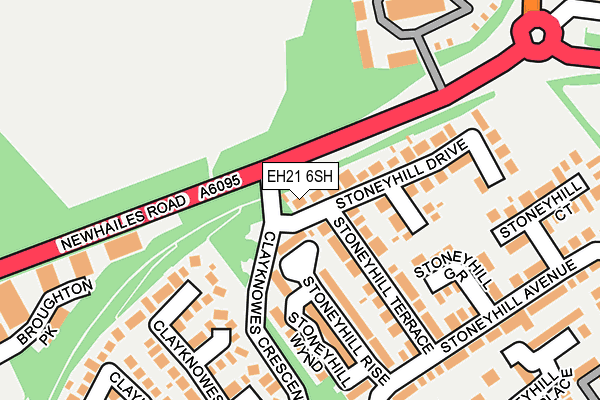 EH21 6SH map - OS OpenMap – Local (Ordnance Survey) EH21 6SH map - OS OpenMap – Local (Ordnance Survey)