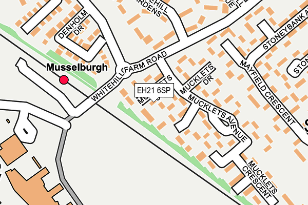 EH21 6SP map - OS OpenMap – Local (Ordnance Survey) EH21 6SP map - OS OpenMap – Local (Ordnance Survey)