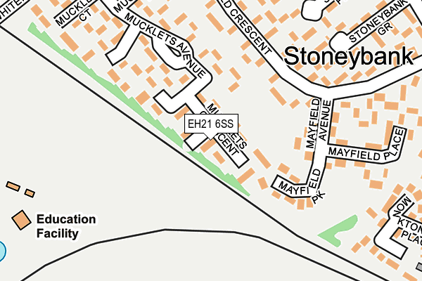 EH21 6SS map - OS OpenMap – Local (Ordnance Survey) EH21 6SS map - OS OpenMap – Local (Ordnance Survey)