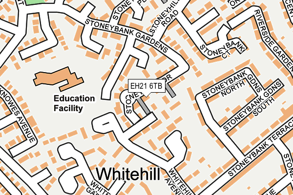 EH21 6TB map - OS OpenMap – Local (Ordnance Survey) EH21 6TB map - OS OpenMap – Local (Ordnance Survey)