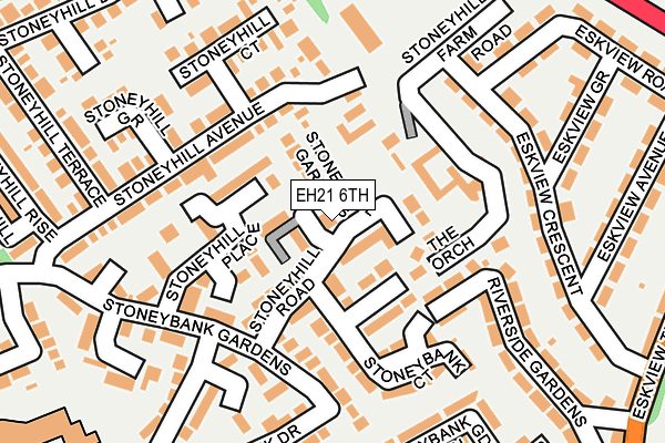 EH21 6TH map - OS OpenMap – Local (Ordnance Survey) EH21 6TH map - OS OpenMap – Local (Ordnance Survey)