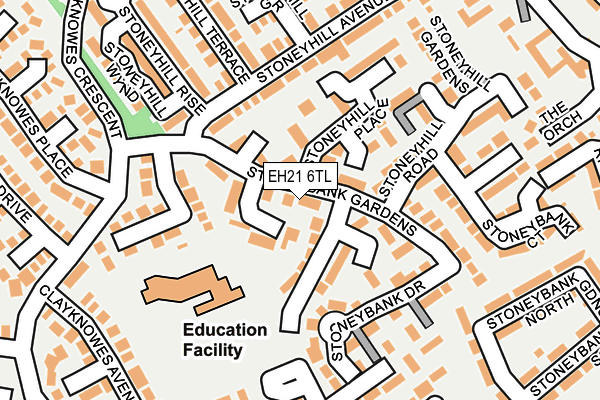 EH21 6TL map - OS OpenMap – Local (Ordnance Survey) EH21 6TL map - OS OpenMap – Local (Ordnance Survey)