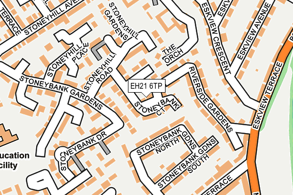 EH21 6TP map - OS OpenMap – Local (Ordnance Survey) EH21 6TP map - OS OpenMap – Local (Ordnance Survey)