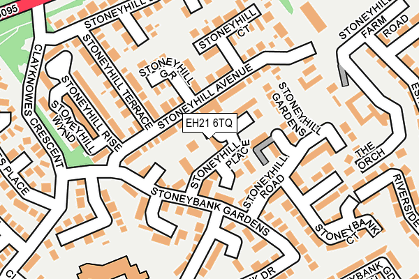 EH21 6TQ map - OS OpenMap – Local (Ordnance Survey) EH21 6TQ map - OS OpenMap – Local (Ordnance Survey)