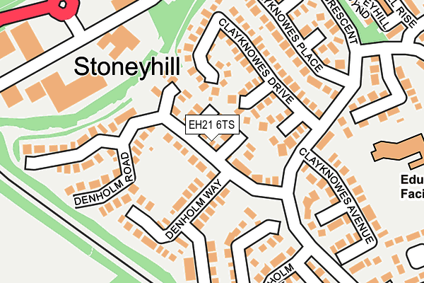 EH21 6TS map - OS OpenMap – Local (Ordnance Survey) EH21 6TS map - OS OpenMap – Local (Ordnance Survey)