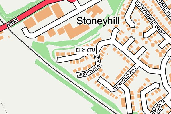 EH21 6TU map - OS OpenMap – Local (Ordnance Survey) EH21 6TU map - OS OpenMap – Local (Ordnance Survey)